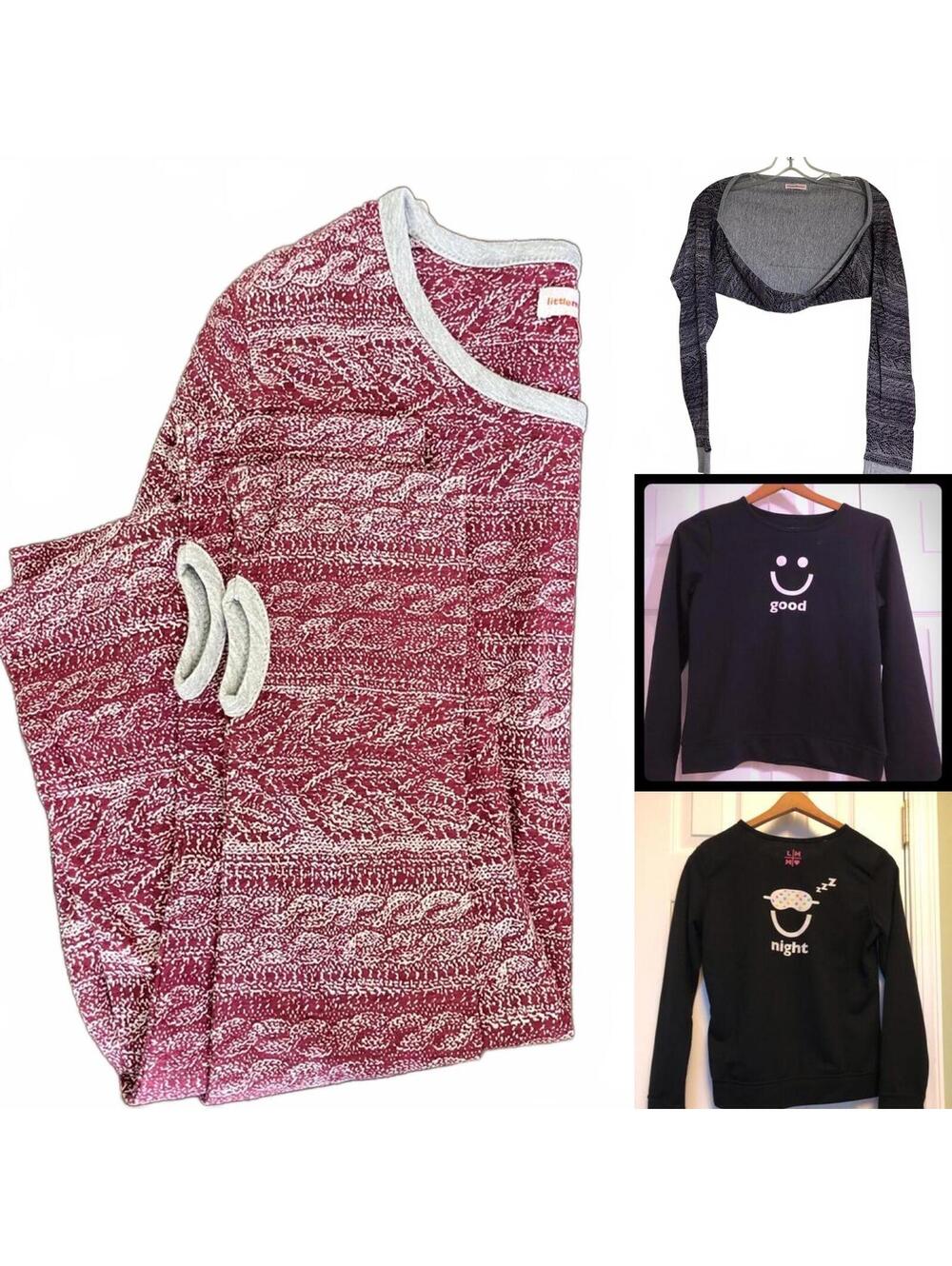Little Miss Matched Bundle -sweater, wrap and sleep top